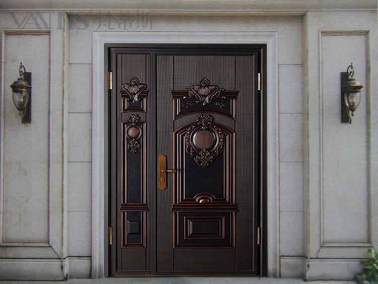 豪门世家 VANTIS梵蒂斯墨艺铸铝门 甲级防盗安全大门 