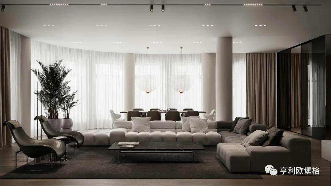 亨利欧堡格 | 350㎡平层设计，大户型独有的奢华美感