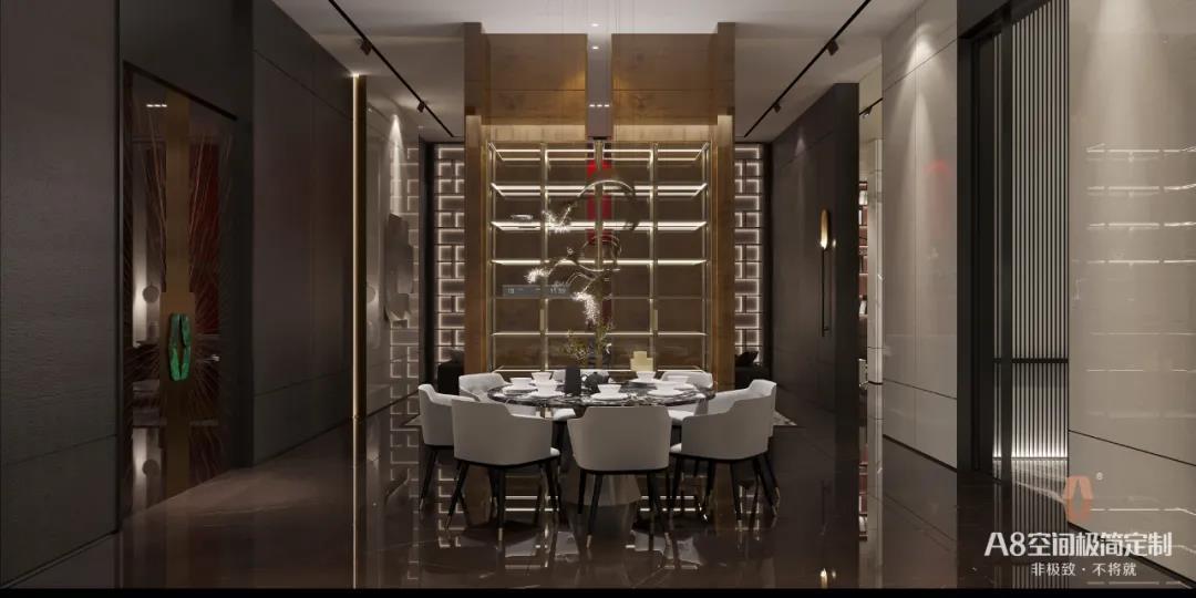 A8空间 | 高级灰餐厅设计，“色”诱人心的美味空间